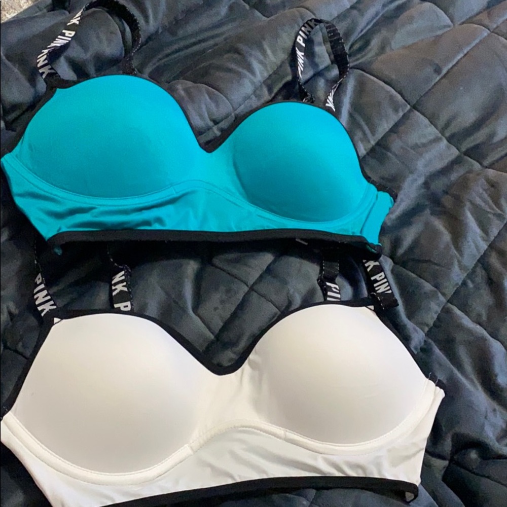 PINK Victoria Secret caged bralettes